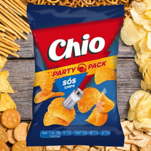 Chio Party Pack sós ízű burgonyachips 190 g