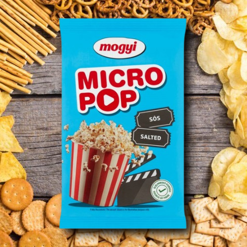 Mogyi Micro Pop sós, mikrohullámú sütőben elkészíthető pattogatni való kukorica 100 g