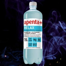   Apenta+ Relax feketeribizli-vörösáfonya-hibiszkusz ízű szénsavmentes üdítőital vitaminokkal 750 ml